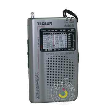 德生(tecsun) R-908 超薄型调频/中波/短波全波段收音机 （银灰色）